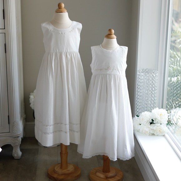 Strasburg Dress NWOT Ivory/White Cotton Lace size 7 Vacation Beach Portrait - Picture 9 of 9